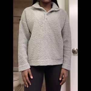 Aerie Cloud Sherpa Oversized Pullover
